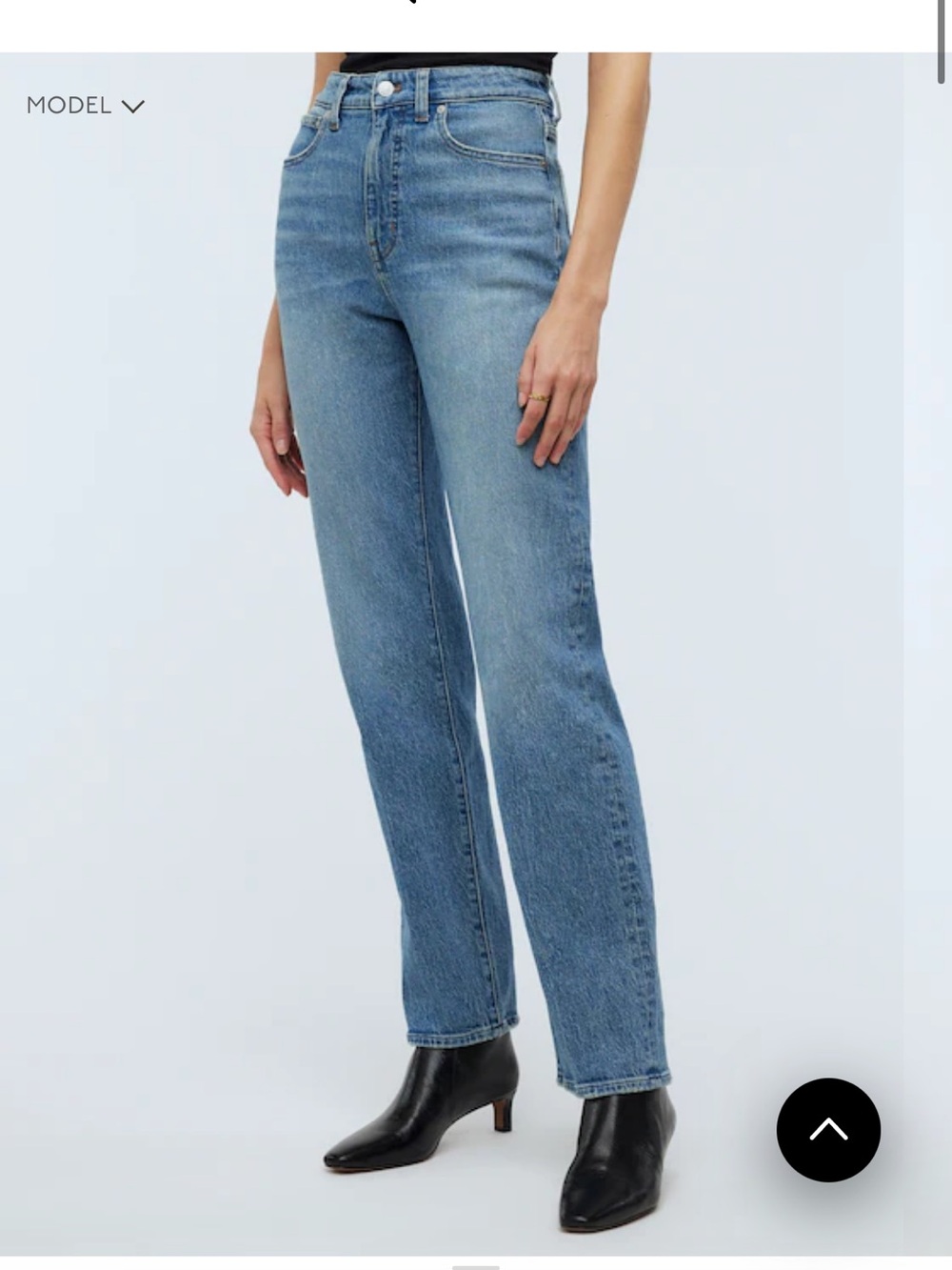 Madewell 90s Straight-Leg Jeans in Light Blue
